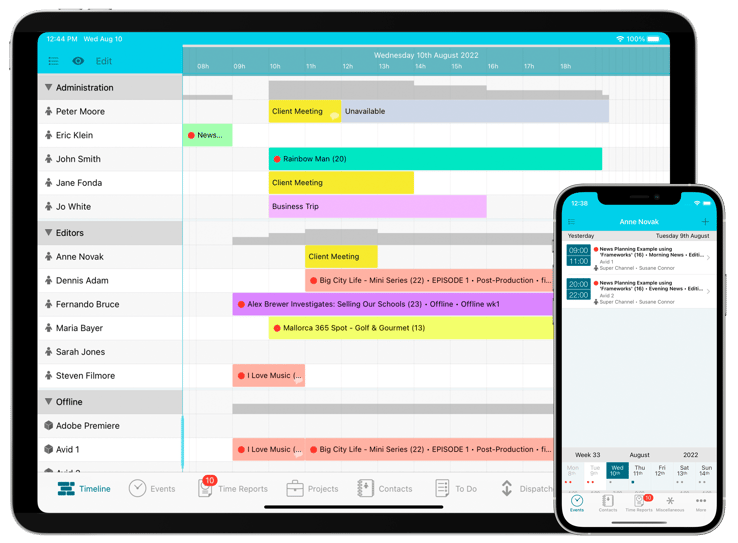 Schedule Program Post farmerswife, the best scheduling software for post production!